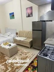  20 For rent in Ajman, studio in Al Yasmeen Towers, opposite Ajman City Centre, new furniture, easy exit