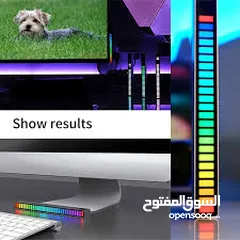  5 مسطرة  ار جي بي  RGB ذبذبات اضاءه متصاعده  مع حدة الصوت  تعمل على usb