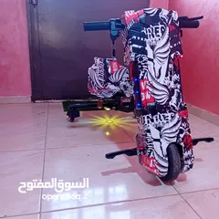  1 سكوتر دريفت الحجم جامبو شبه جديد استخدام اقل من شهر