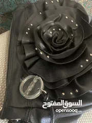  5 Original Trendy Bebe feux leather  shoulder bag - used شنطة يد / كتف عملية جلد طبيعي ماركة Bebe