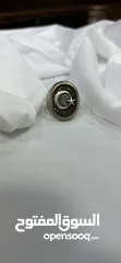  10 ‎الخاتم الفضي التركي عيار *925* بشعار *علم تركيا * (النجمة والهلال) بوزن *14.32 جرام* هو
