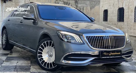  8 ‎‏Mercedes S320 2018 Converted Maybach كاش اقساط عن طريق المعرض مباشره