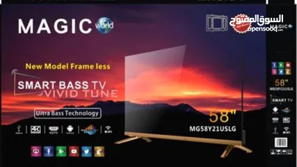  1 شاشه ماجيك 58 فريمليس فل سمارت 4K
