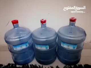  1 Big plastic water bottles 1.2BD for any one     قارورات ماء 1.2 للواحدة