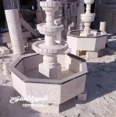  3 نوافير وشلالات وبابكيو حواض زريعه جميع انواع الحجر البناء والديكورات