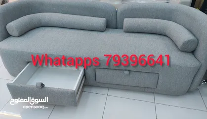  2 New 3 seater sofa with drawer