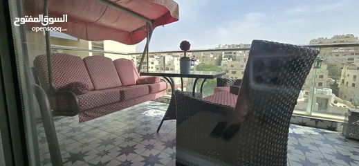  6 شقه مفروشه للايجار الشهري في عبدون قرب السفاره الامريكيه بأثاث مميز وفاخر