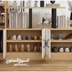  4 لتزيدي بيتك جمال وفرنالك هالقطعة المميزة  خزانة فاخرة مع رفوف من خشب MDF