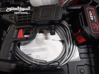  19 مضخة غسيل سيارات شحن مع  بطارية عدد (2) 48 فولت يضاف اجور توصيل