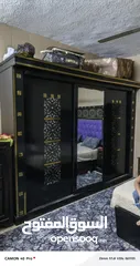  3 غرفه نوم ماستر تفصيل خشب لاتيه خزانه + تواليت + تخت + كمدينات كامله بدون الفرشه