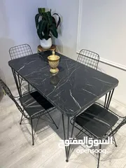  1 ميز طعام 4 كراسي و 6 كراسي باسعار مناسبة