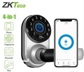  10 قفل ذكي Smart Lock نوع ZKTeco ML300 بصمة _  رقم سري _ بلوتوث