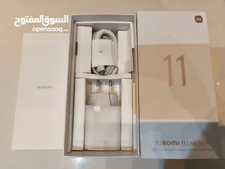  1 شاومي 11LITE 5G نظيف جدا مع كامل اغراضه بسعر مميز