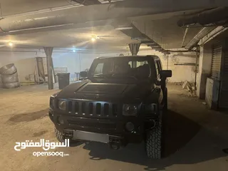  8 سياره همر H3 لون اسود موديل 2008 فحص كامل  فل كامل  3700cc ترخيص وتنازل منخفض مقسطه عالبنك او كاش