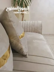  7 كورنر مودرن خشب لاتيه وسويد