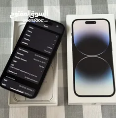  3 iPhone 14 pro black 128GB used like new