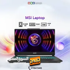  1 اقساط بدون دفعه اولى ( Laptop MSI Core i7 )