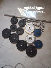  3 اوزان 50كيلوو مع بنش بحاله الوكاله