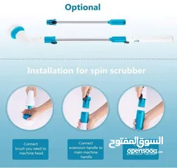  10 فرشاة تنظيف شحن دوارة فرشاه تلف 360 درجه تنظف ارضيات اثاث مطابخ حمامات جهاز تنظيف مع فراشي
