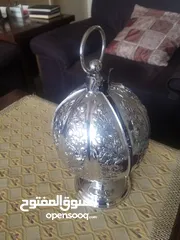  2 مطبقيه انتيك مطلي فضه