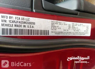  16 للبيع Jeepكراند شيروكي2021فئة ال(بلاك توب)