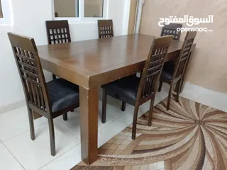  3 طاولة سفره 6 كراسي بحاله الوكاله