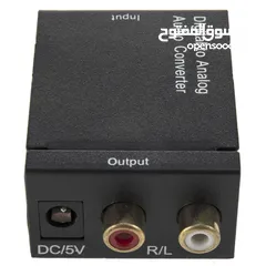  5 Digital to analog audio converter Toslink coaxial RCA