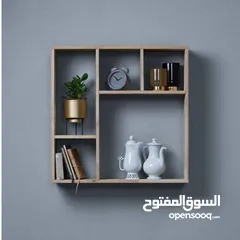  10 رفوف خشب شاشه ومطبخ وحمام وديكور حائط وستاند مكياج وجلاتين وكتب وصيدليه ومطبخ وغيره