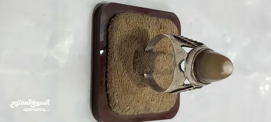  7 خاتم انتيك مرصع بحجر سليماني نادر