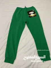  4 Aape green sweat pants