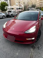  7 تيسلا 2020 بيرفورمنس Dual Motor اعلى موديل فحص كامل B+ لون خمري مميز استعمال شخصي