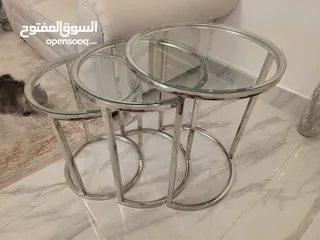  5 طقم طاولات سيرفس متداخلة جديد