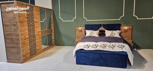  2 غرفة نوم زوجية صناعة تركية / سبعة قطع من مفروشات اسطنبول