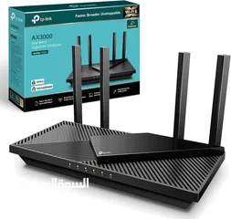  9 راوتر انترنت شبكات انترنت وايرلس تي بي لينك TP Link Dual Bands Router AX55 for internet connection