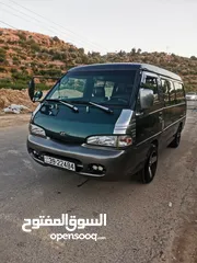  10 باص هونداي H100 لون أخضر لمتدد موديل 2002.........