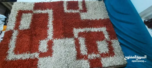  3 luxurious red and white mix carpet