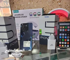  1 مستعمل اخو الجديد pova 5 pro 5G رام 16 جيجا 128 و 256  اغراضة والكرتونة الأصلية متوفر توصيل