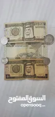  1 عملات سعوديه نادره وقديمة معدنيه وورقيه