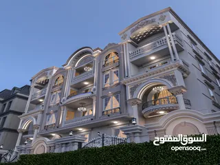  2 شقة فاخرة بموقع استراتيجي و فيو مفتوح وسط أرقي الأحياء السكنية بدمياط الجديدة
