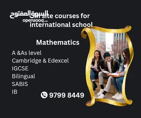 12 مدرس رياضيات     ( MATH TEACHER (SAT-IGCSE-A LEVEL-IB_Bilingual