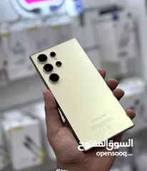  5 عرض خاص : Samsung S24 ultra 256gb هاتف بضمان الوكيل نسخة الشرق الاوسط بحالة الوكالة مع ملحقاتة