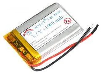  3 بطاريات ليثوم بانواع مختلفة للاجهزة الالكترونية Lithium Polymer Battery 3.7V