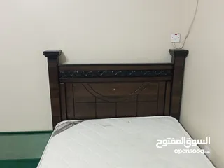  1 1.2x2.0 bed with spring mattress For Sale in Excellent Condition