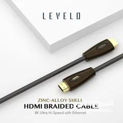  2 Levelo Zinc Alloy Shell 8K 60Hz HDMi Cable - كيبل ذو جودة عالية !