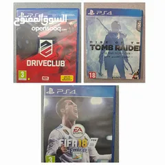  1 ألعاب بلايستيشن 4 أصلية للبيع بسعر محروق - بحالة جيدا جدا ممكن بيع كل سيدي لحال او كلهم مع بعض
