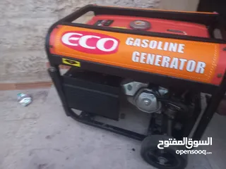  9 مولد كهرباء بنزين سته ونص كيلو بشتغل سلف وحبل