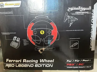  6 Thrustmaster Red Legend Ferrari  Racing Wheel for PS3 PC
