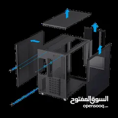  5 كيس جيمنغ فارغ احترافي جيماكس تجميعة  Gamemax Gaming Infinity BK Case