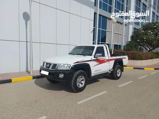  1 DHS 77000/= 2015 NISSAN PATROL PICKUP نيسان بيك اب خليجي بدون حوادث و صبغه 2015