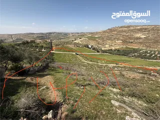  30 ارض للبيع قرمية حسبان 3100 متر لكامل القطعة قابل للأقساط